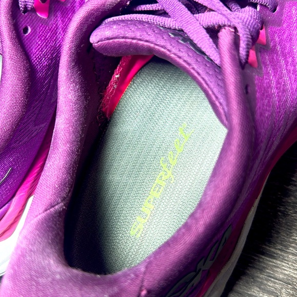 Hoka One One Bondi 7 Beautyberry / Grape Wine Women's Running Shoes Size 7 - Picture 4 of 7